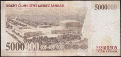 7.Emisyon 5 000 000 Lira F39 144527 Çok Temiz