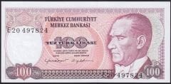 7.Emisyon 2.Tertip 100 Lira E20 497824 Çialtı Çil