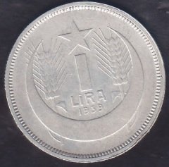 1939 Yılı 1 Lira Çok Çok Temiz Gümüş