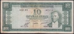 5.Emisyon 2.Tertip 10 Lira R5 87119 Çok Temiz+
