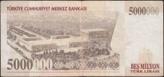 7.Emisyon 5 000 000 Lira F38 140874 Temiz