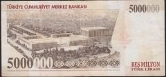 7.Emisyon 5 000 000 Lira I87 951854 Çok Temiz+