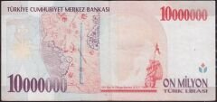 7.Emisyon 10 000 000 Lira C61 177655 Çok Temiz