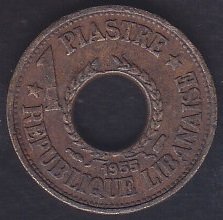 LÜBNAN 1 PİASTRE 1955