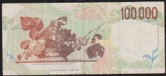 İtalya 100000 Lire 1994 Çok Temiz Pick 117a