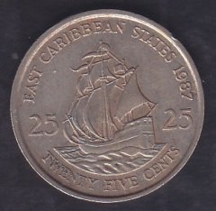 KARAYİPLER 25 CENT 1987