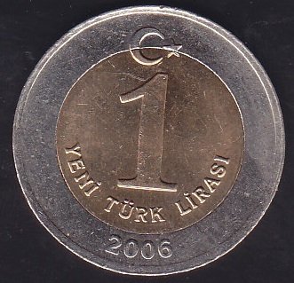 2006 Yılı 1 Yeni Türk Lirası Çilaltı Çil