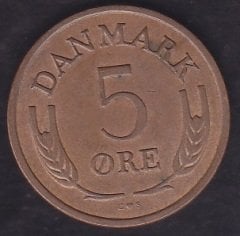 Danimarka 5 Öre 1968