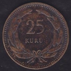 1948 YILI 25 KURUŞ