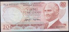 6.EMİSYON 3.TERTİP 20 LİRA H11 060887 ÇÇT ÇİLALTI
