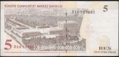 8.Emisyon 5 YTL D10 757682 Çok Temiz
