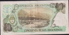 Arjantin 50 Pesos 1983 - 1985 Çok Temiz+ Pick 314