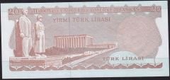 6.Emisyon 3.Tertip 20 Lira F19 390461 Çok Çok Temiz+