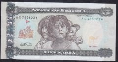 Eritre 5 Nakfa 1997 Çil Pick 2