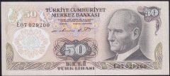 6.Emisyon 1.Tertip 50 Lira E07 029200 Ççt Çilaltı