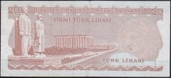 6.EMİSYON 3.TERTİP 20 LİRA H08 811567 ÇOK TEMİZ