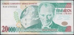 7.EMİSYON 20 000 000 LİRA H38 670316 ÇÇT