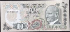6.Emisyon 2.Tertip 100 Lira I36 640807 Çilaltı