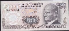 6.Emisyon 1.Tertip 50 Lira I24 033761 Çilaltı Çil