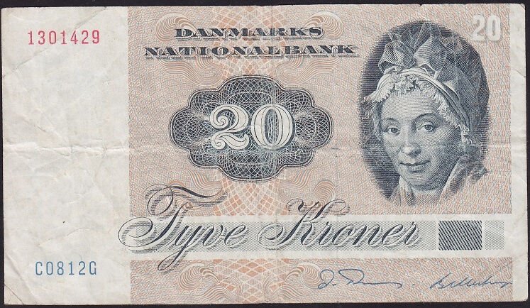 Danimarka 20 Kroner 1972 Çok Temiz Pick 49