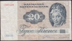 Danimarka 20 Kroner 1972 Çok Temiz Pick 49