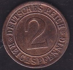 Almanya 2 Renten Pfennig 1924 A