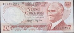 6.EMİSYON 3.TERTİP 20 LİRA H06 005862 ÇİLALTI