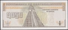 Guatemala 1/2 Quetzal 1989 Çil