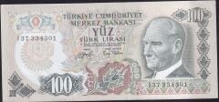 6.Emisyon 2.Tertip 100 Lira I37 334301 Çilaltı