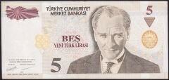 8.Emisyon 5 YTL D03 598182 Ççt Çilaltı