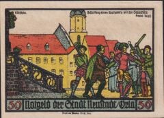 Almanya 50 Pfennig Notgeld 1921 Çil