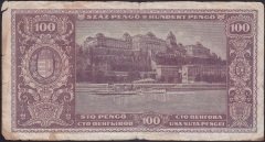 MACARİSTAN 100 PENGO 1945 HALİYLE