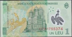 Romanya 1 Leu 2018 Çil Polymer