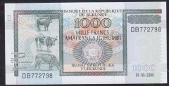 Burundi 1000 Frank 2009 Çil Pick 46