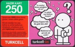 TURKCELL HAZIR KART 250 KONTÖR - turkcell-im - SKT 2009