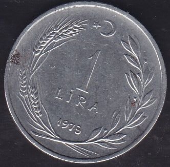 1973 Yılı 1 Lira Düz