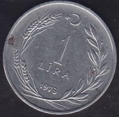 1973 Yılı 1 Lira Düz