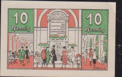 Almanya 10 Pfennig Notgeld 1922 Çil
