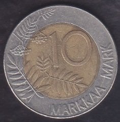 Finlandiya 10 Markka 1993