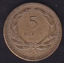 1955 Yılı 5 Kuruş