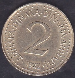 Yugoslavya 2 Dinar 1982