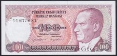 7.EMİSYON 2.TERTİP 100 LİRA F44 675681 ÇÇT ÇİLALTI