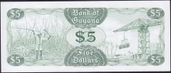 Guyana 5 Dolar 1992 Çil