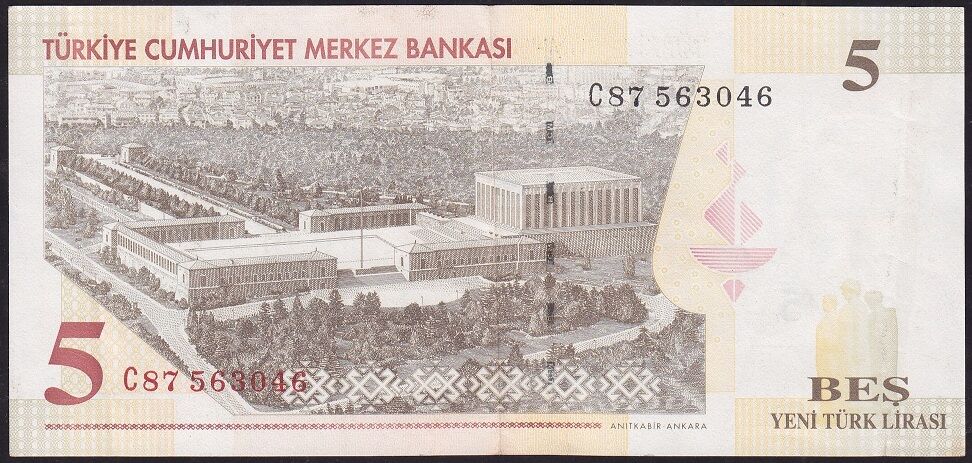 8.Emisyon 5 YTL C87 563046 Çok Çok Temiz+