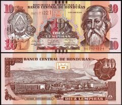Honduras 10 Lempiras 2014 Çil Pick 99