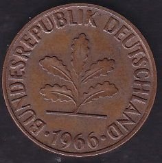 Almanya 2 Pfennig 1966 F