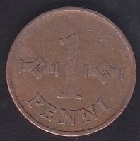 Finlandiya 1 Penni 1964