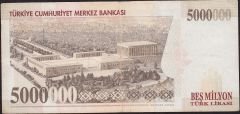 7.Emisyon 5 000 000 Lira F27 014183 Çok Temiz