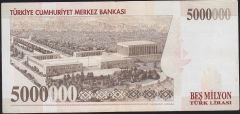 7.Emisyon 5 000 000 Lira I81 787802 Çok Temiz+
