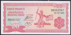BURUNDİ 20 FRANK 2005 ÇİL